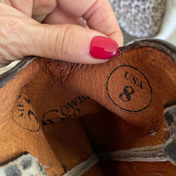 Leopard Print Women's Cowboy Boots - Picture 13 of 13